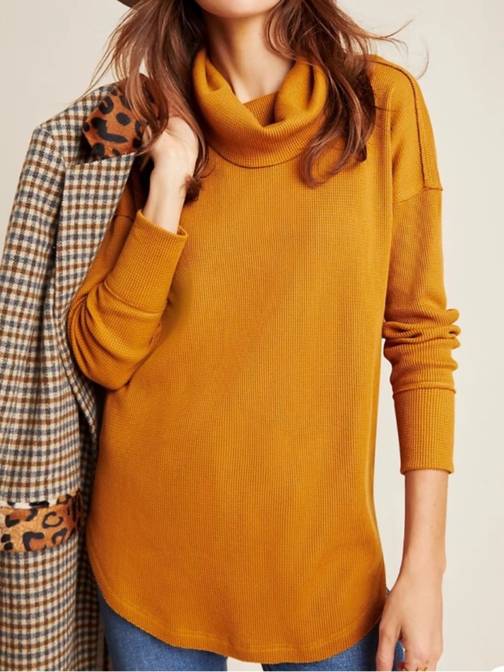 Anthropologie Women’s Maeve Ainsley Thermal Turtleneck Size Small